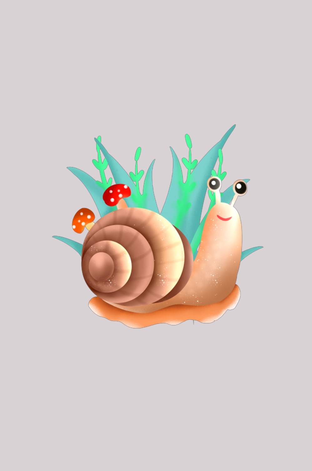 卡通蜗牛插画免抠素材元素14