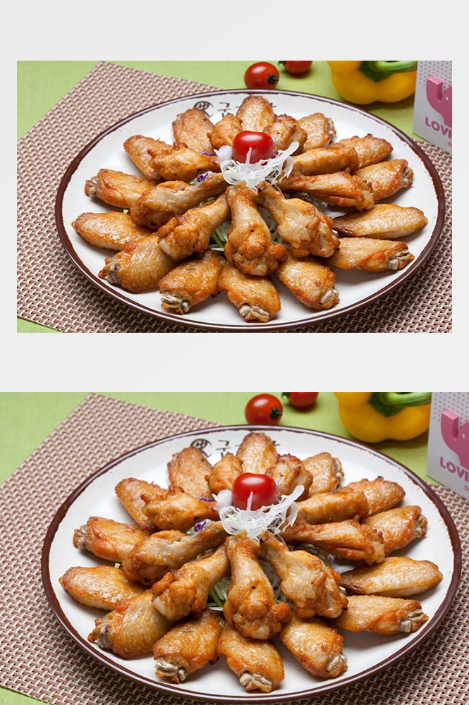 高清美食菜谱图片炸鸡腿鸡翅鸡块美工设计素材 (7)