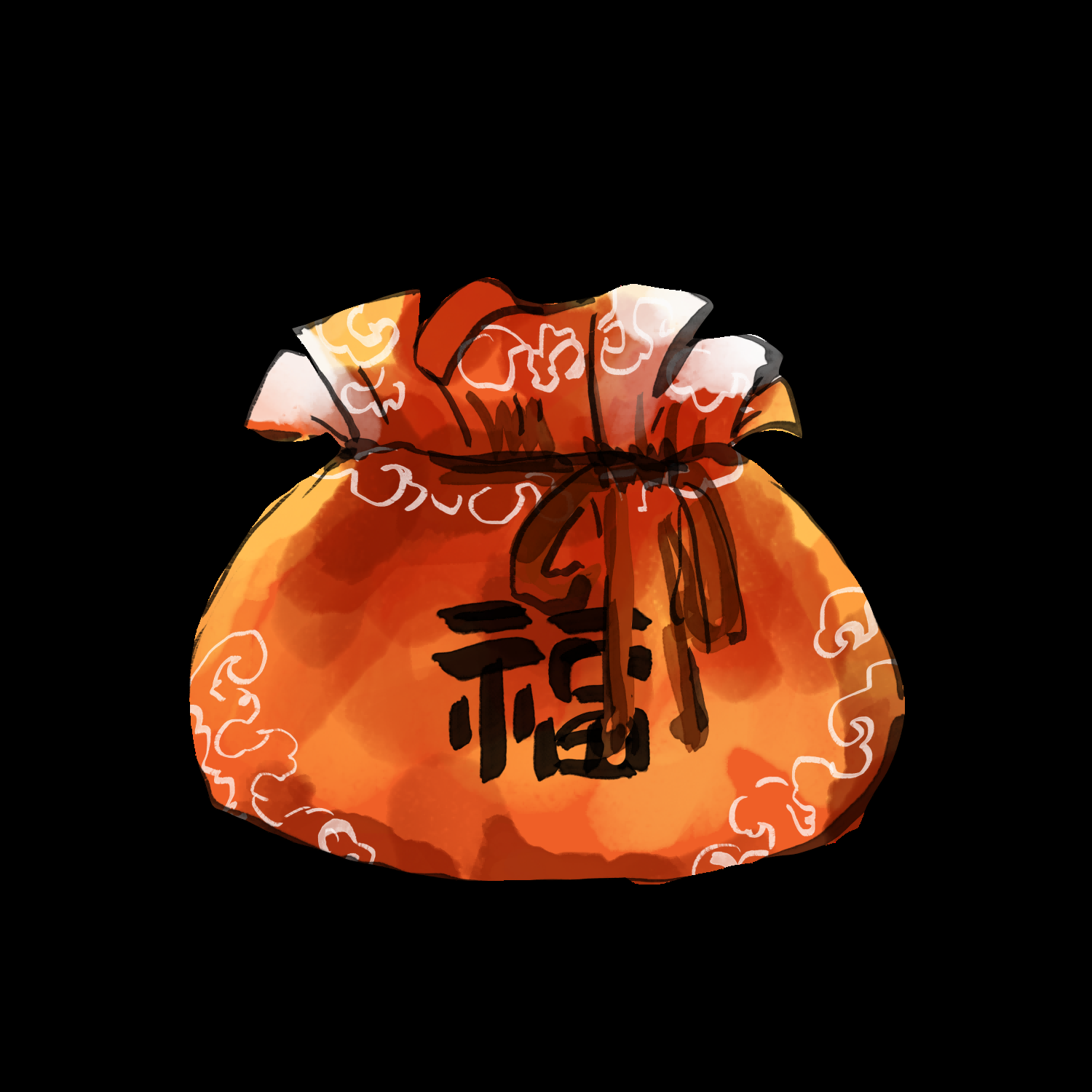 福袋钱袋插画图片装饰元素免抠素材68