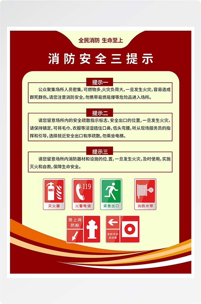 消防套图灭火十发法消防栓灭火器使用方法5