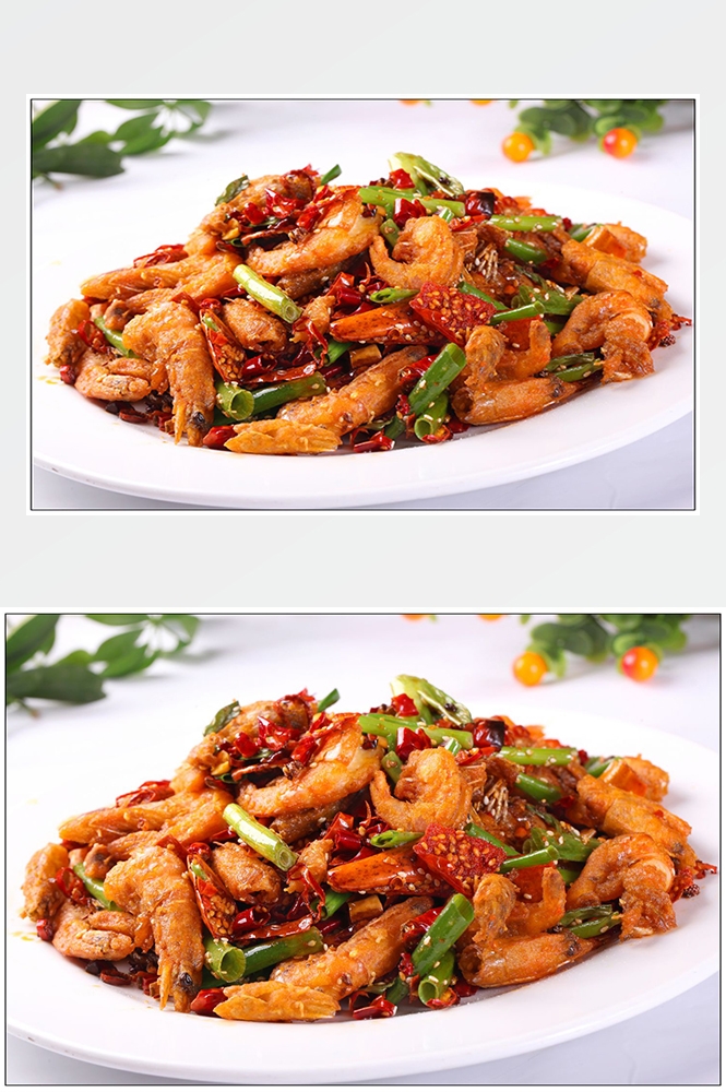 高清美食菜品菜谱JPG图片香辣虾炒菜美工设计喷绘打印合成素材