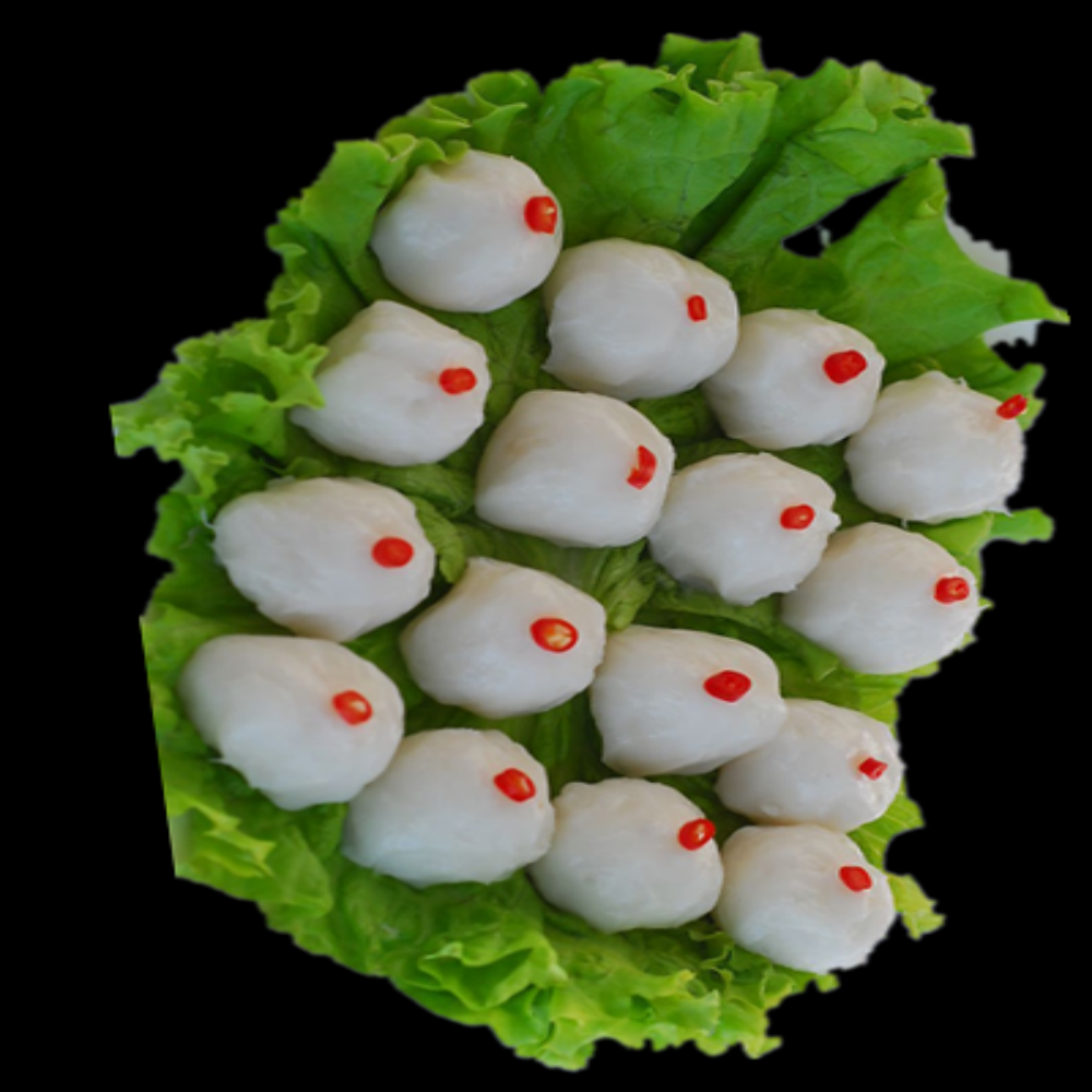 鱼肉丸子鱼丸图片元素透明背景免抠70