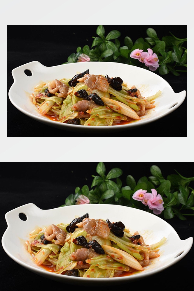 高清美食菜品菜谱回锅肉摄影美工设计喷绘打印合成素材