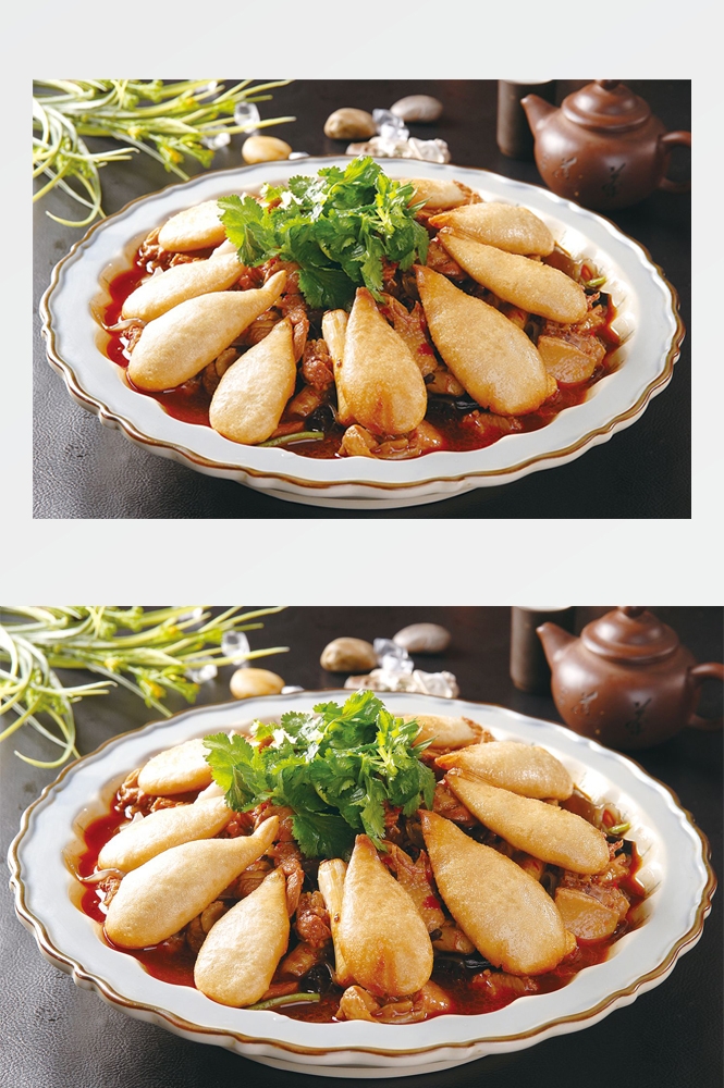 美味地锅鸡煎饼促销宣传单海报展板