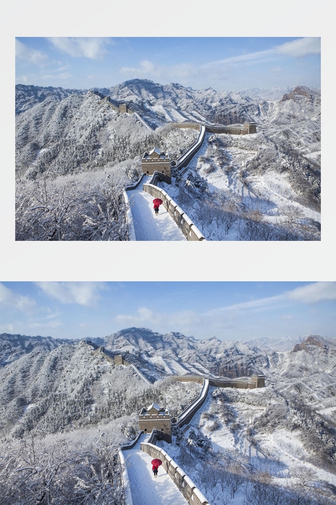 万里长城旅游风景照片海报展板