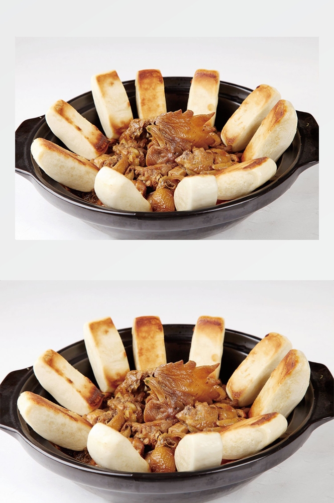 美味地锅鸡煎饼促销宣传单海报展板