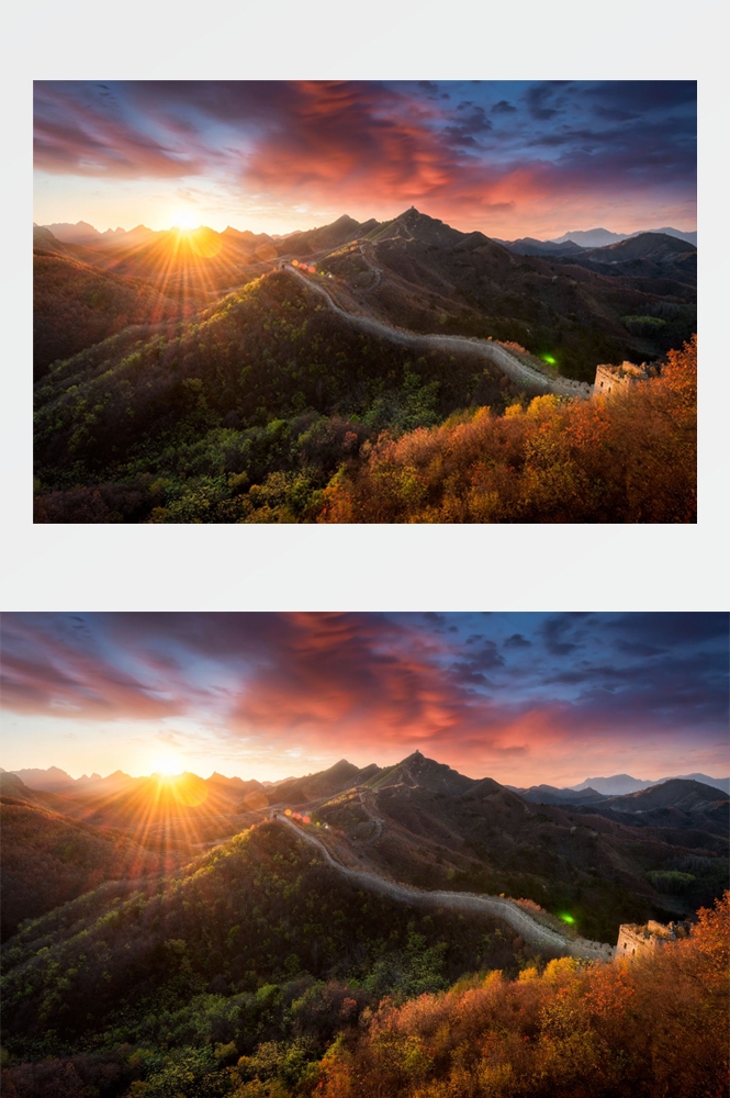 万里长城旅游风景照片海报展板