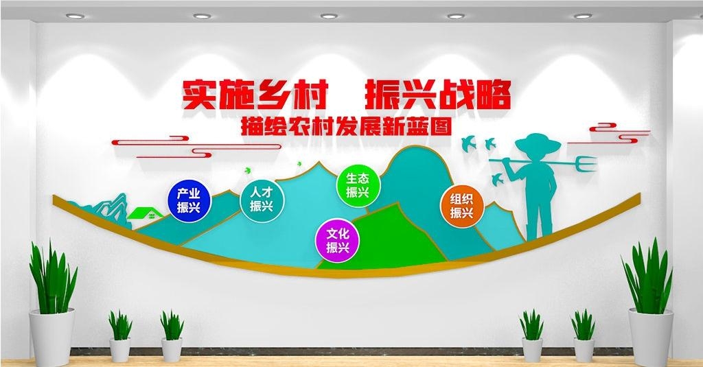 乡村振兴文化墙新农村精神文明建设形象背景宣传栏45