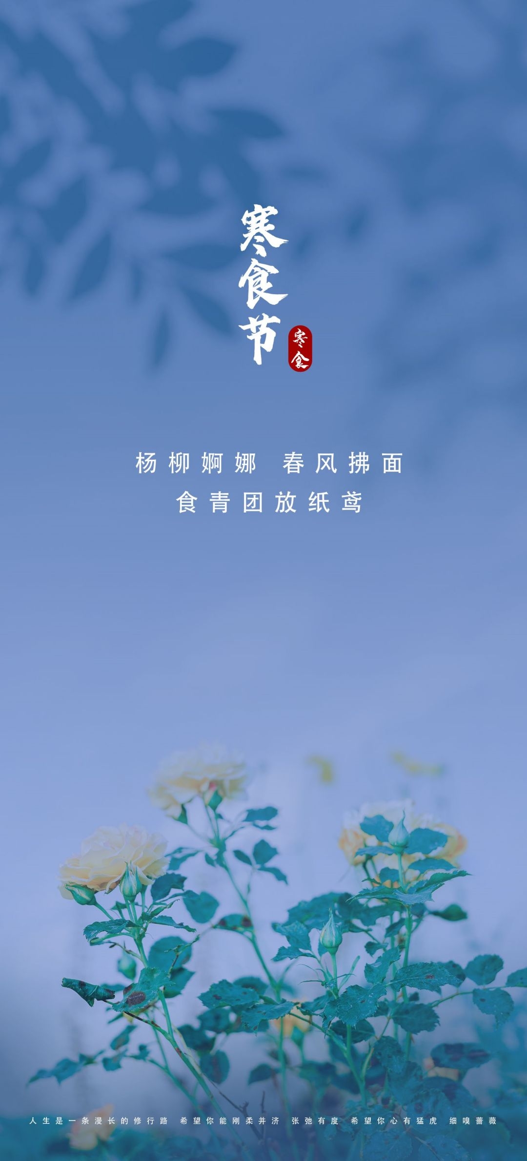 寒食节青团冷食踏青郊游追思传统文化节日宣传海报插画 (26)