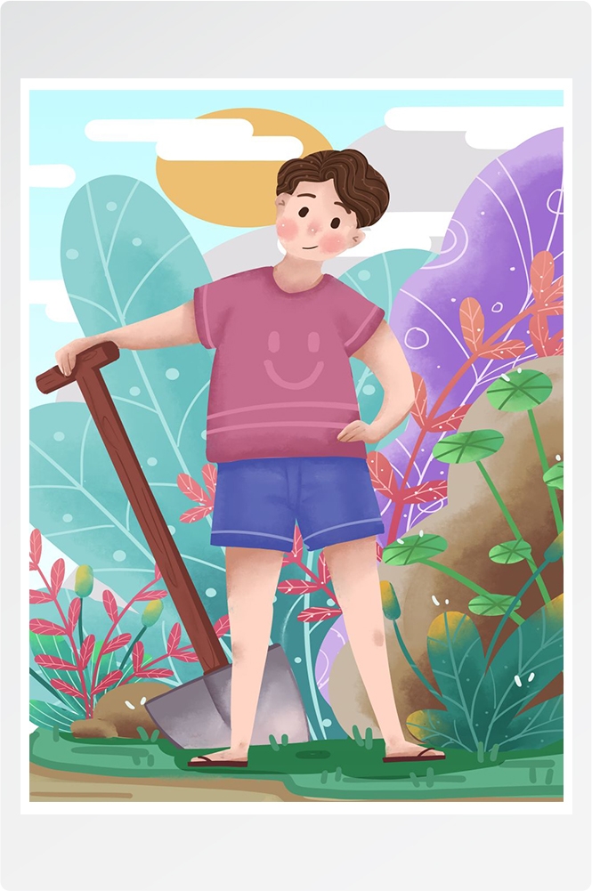 五一51劳动节促销致敬劳动者快乐海报宣传插画 (49)