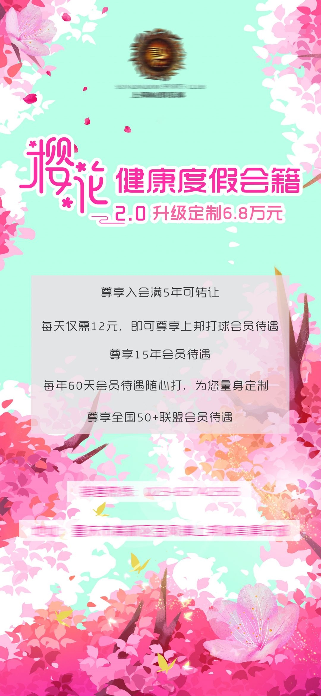 樱花节节日旅游浪漫出游露营春天活动宣传海报 (32)