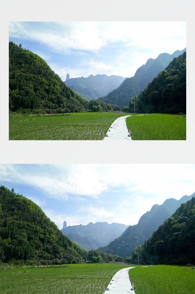 乡村田野风光高清图片