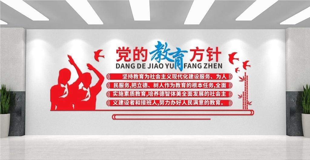 党的教育方针方向学校班级教室走廊活动室校园文化墙28