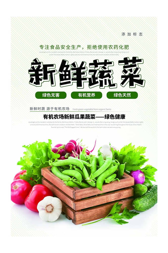餐饮美食海报背景新鲜的水果蔬菜促销宣传单 (11)