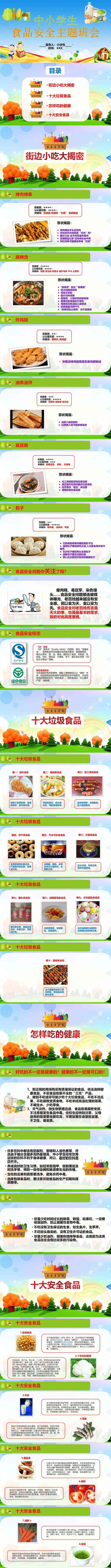 幼儿园中小学生家长食品安全知识讲座主题班会ppt课件 (23)