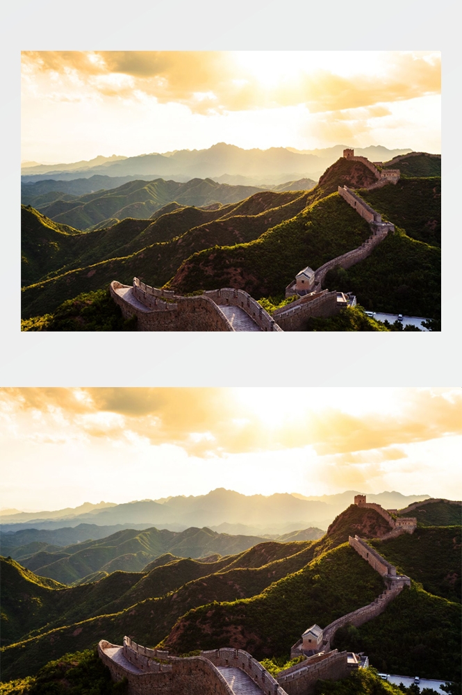 万里长城旅游风景照片海报展板