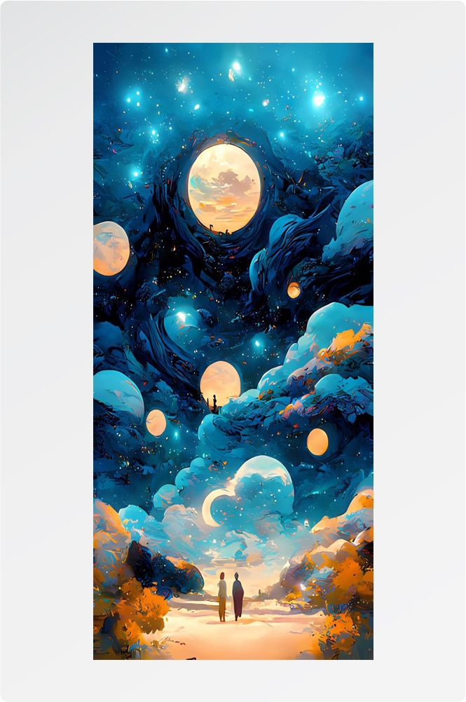 手机保护壳印花素材油画壁纸 (3)