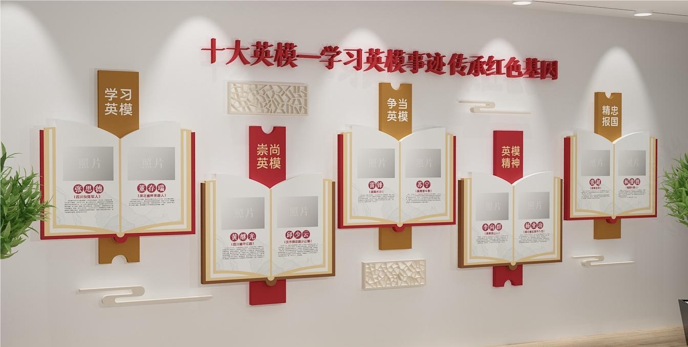学习英雄名人事迹十大英模文化墙35