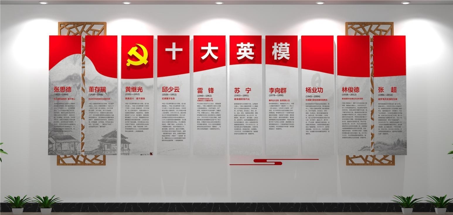 学习英雄名人事迹十大英模文化墙26