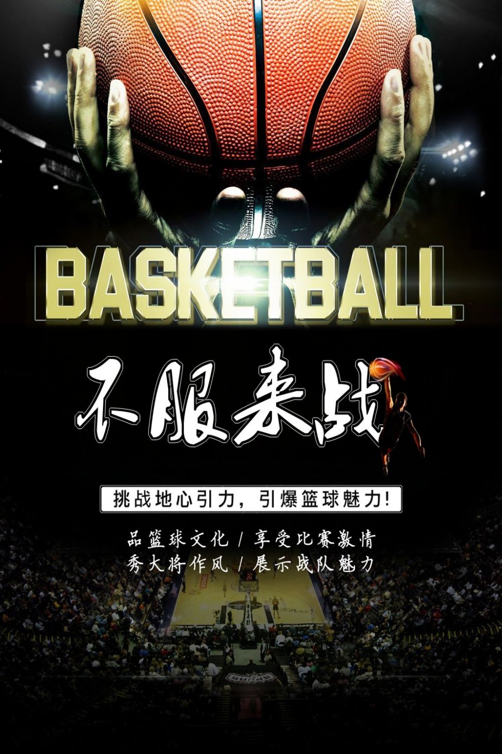 篮球训练NBA比赛打篮球海报展板素材 (23)