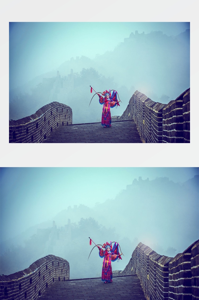 万里长城旅游风景照片海报展板 (93)