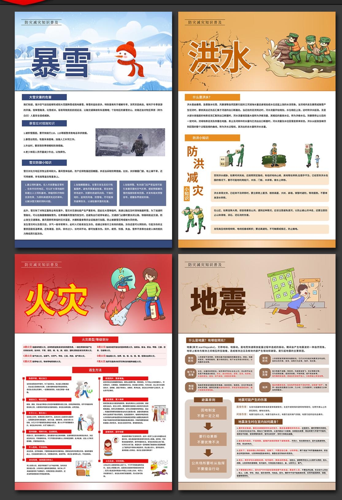 2024年512全国防灾减灾日海报挂画 (8)