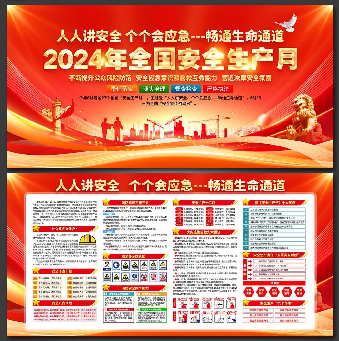 2024年安全生产月展板宣传栏 (18)