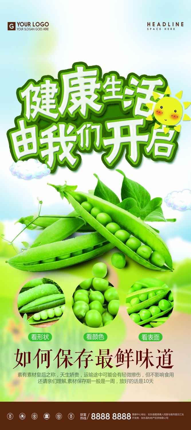 水果蔬菜饮料海报展架易拉宝设计素材 (28)