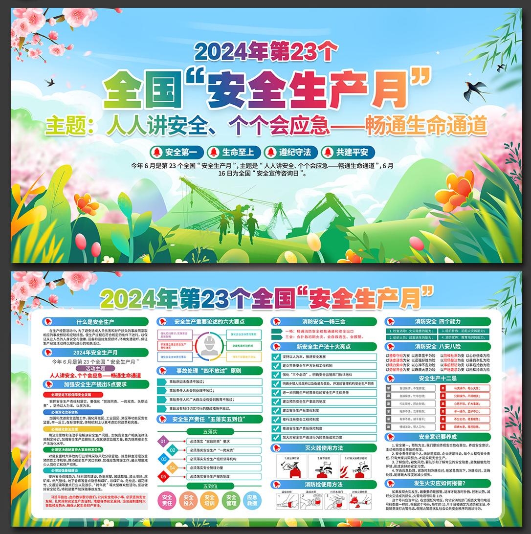 2024年安全生产月展板宣传栏 (19)