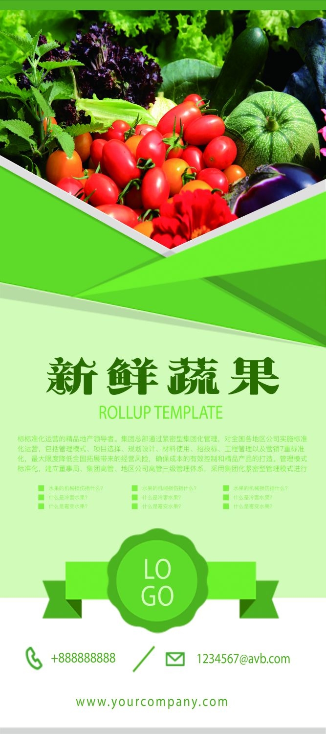 水果蔬菜饮料海报展架易拉宝设计素材 (21)