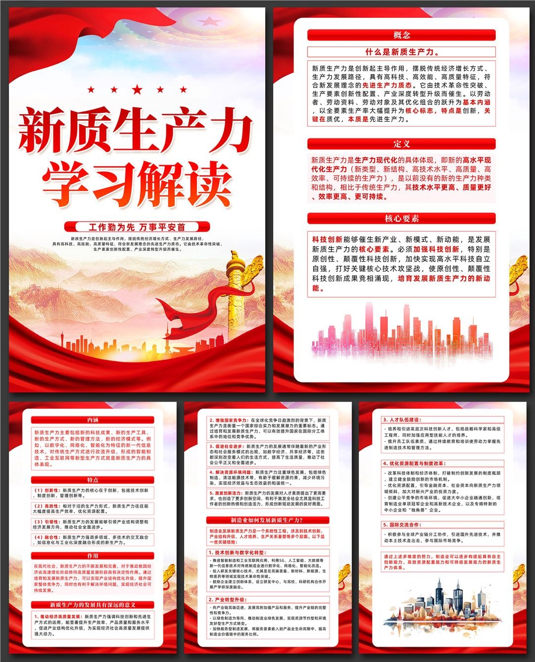 新质生产力解读读懂推动高质量发展海报 (2)