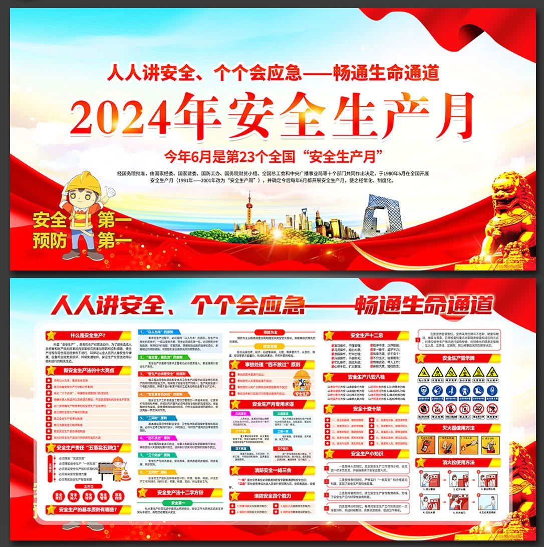 2024年安全生产月展板宣传栏 (27)
