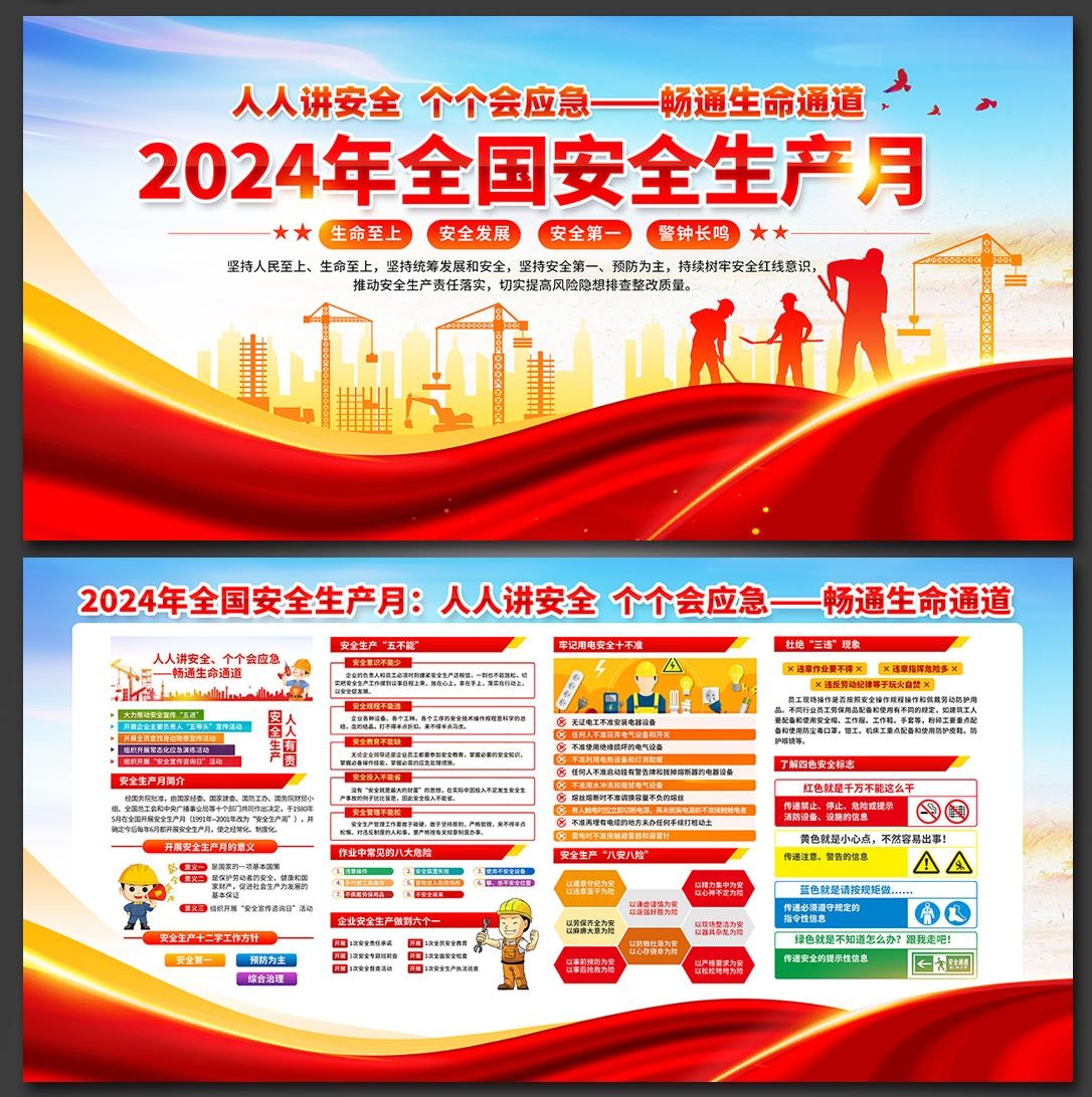 2024年安全生产月展板宣传栏 (9)