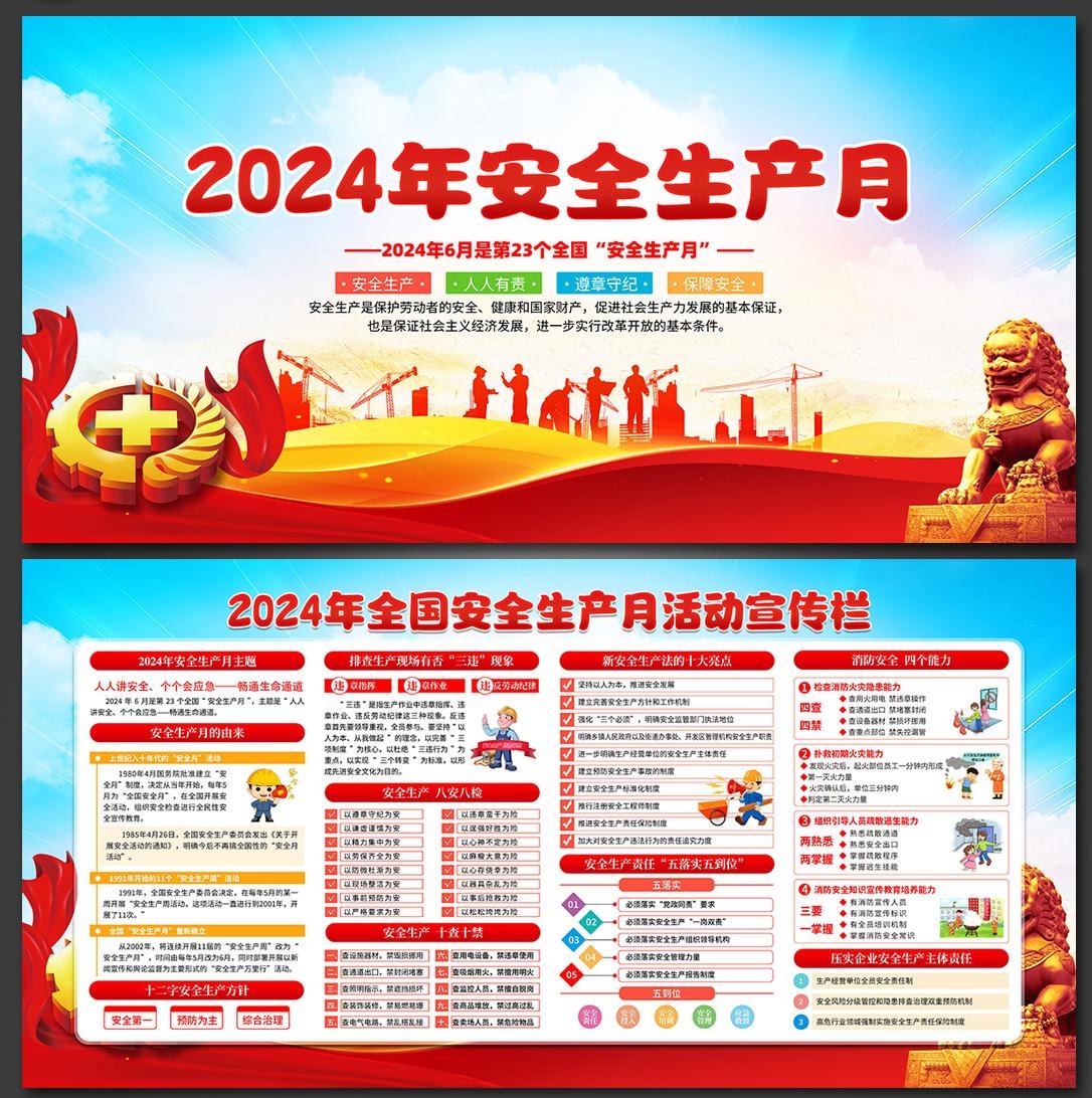 2024年安全生产月展板宣传栏 (8)