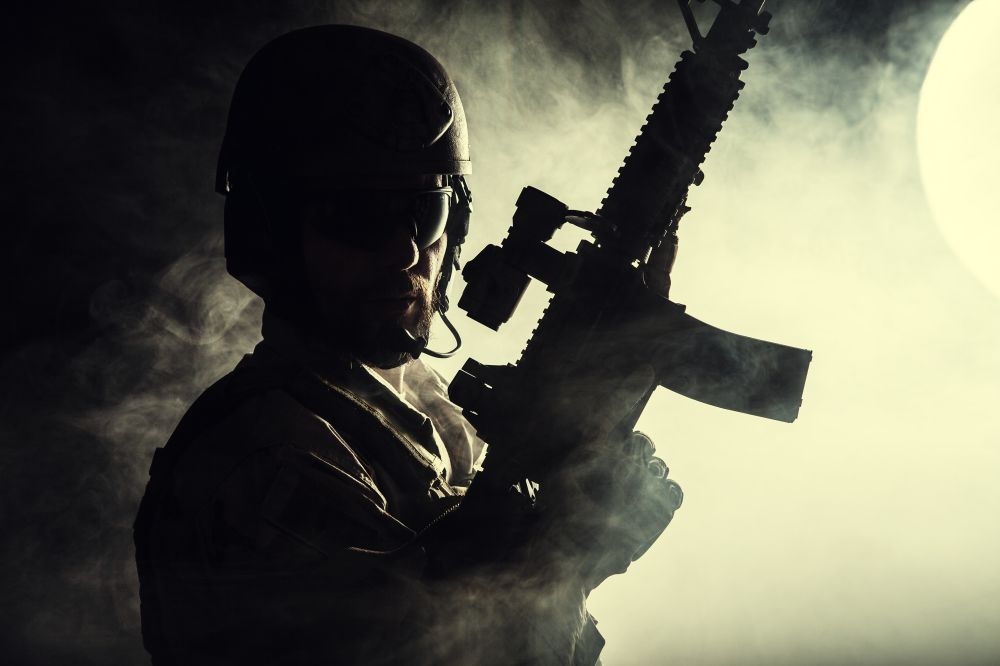 部队军队士兵特种兵持枪突击射击高清图片 (31)