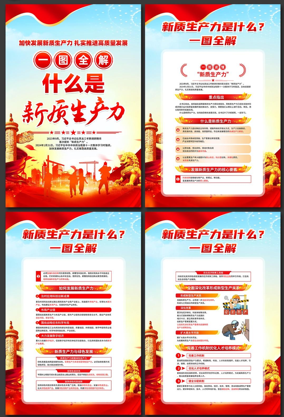 新质生产力解读读懂推动高质量发展海报 (1)