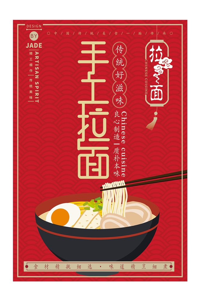 牛肉拉面宣传海报展板 (14)