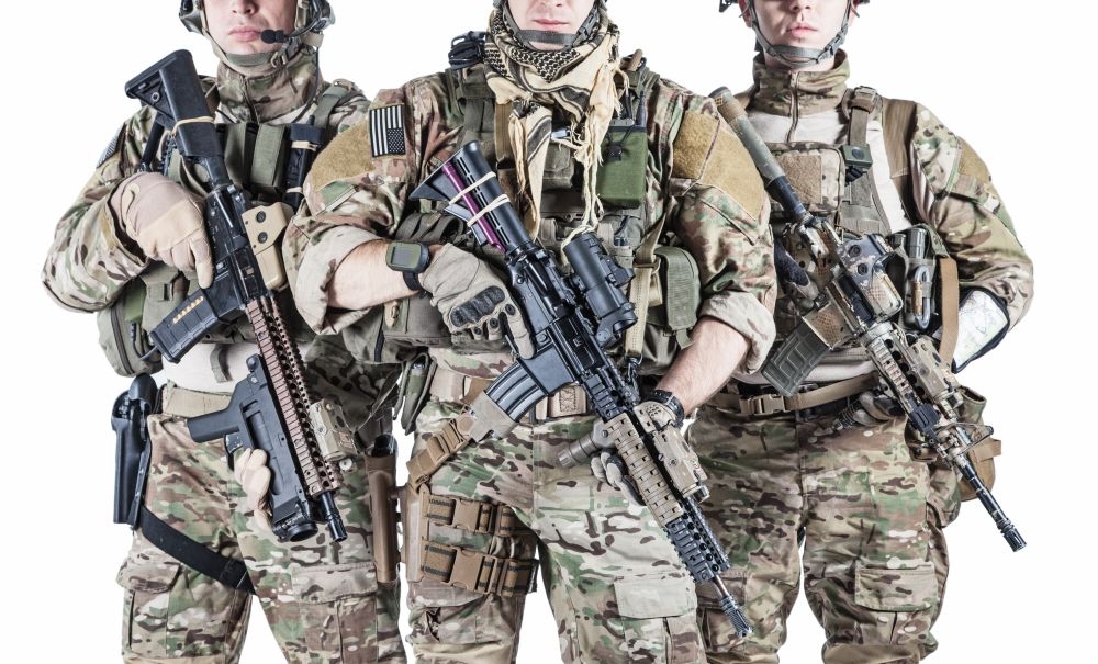部队军队士兵特种兵持枪突击射击高清图片 (30)