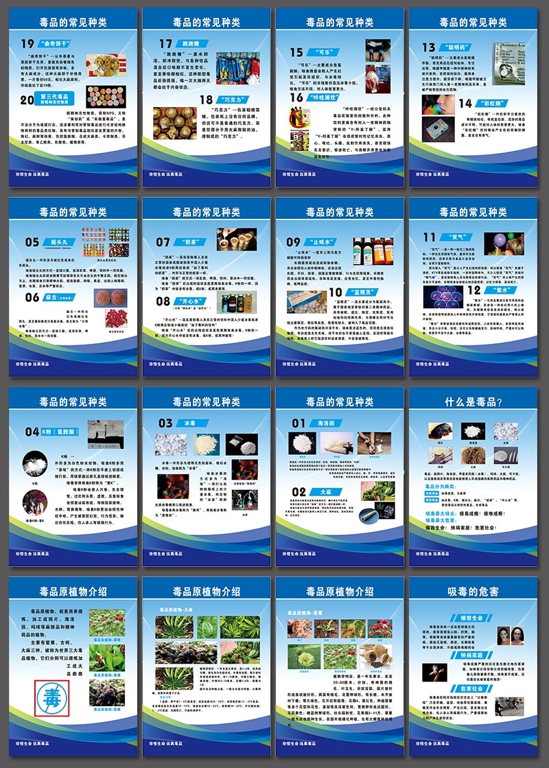 禁毒知识宣传海报
