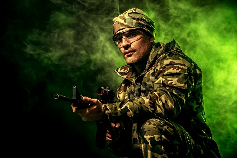 部队军队士兵特种兵持枪突击射击高清图片 (51)