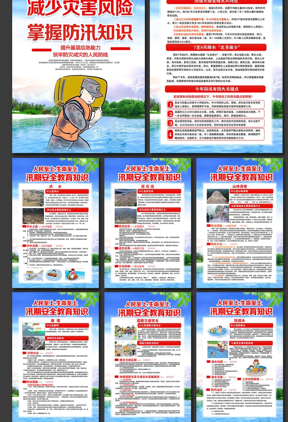 2024年512全国防灾减灾日海报挂画 (2)
