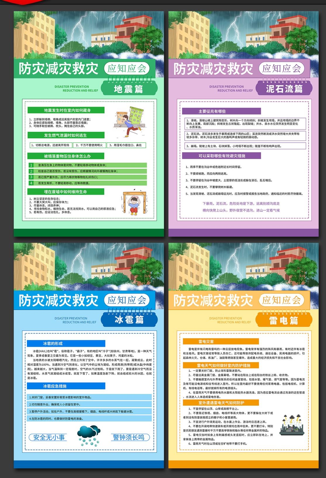 2024年512全国防灾减灾日海报挂画