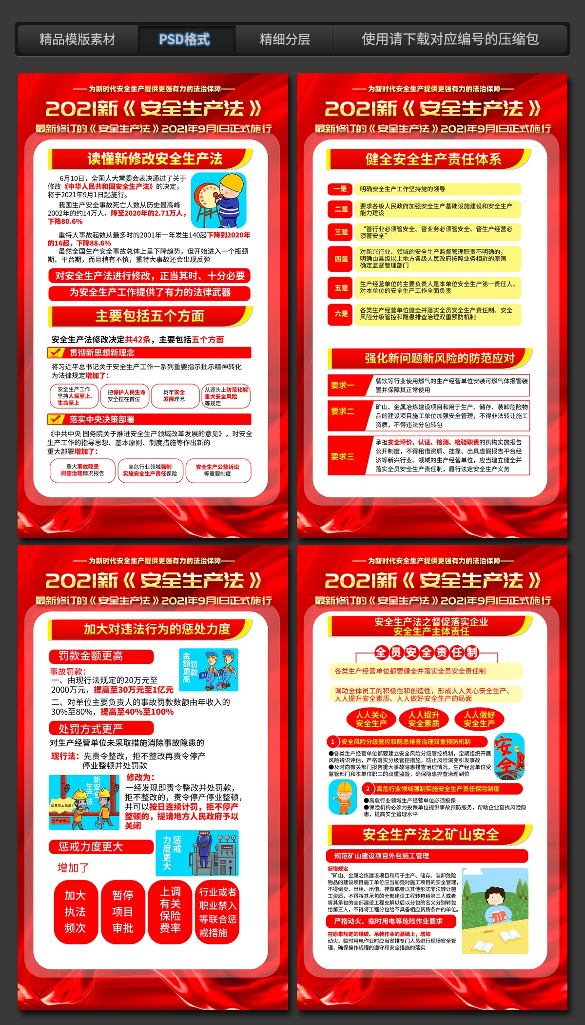 新修订安全生产法海报套图 (3)