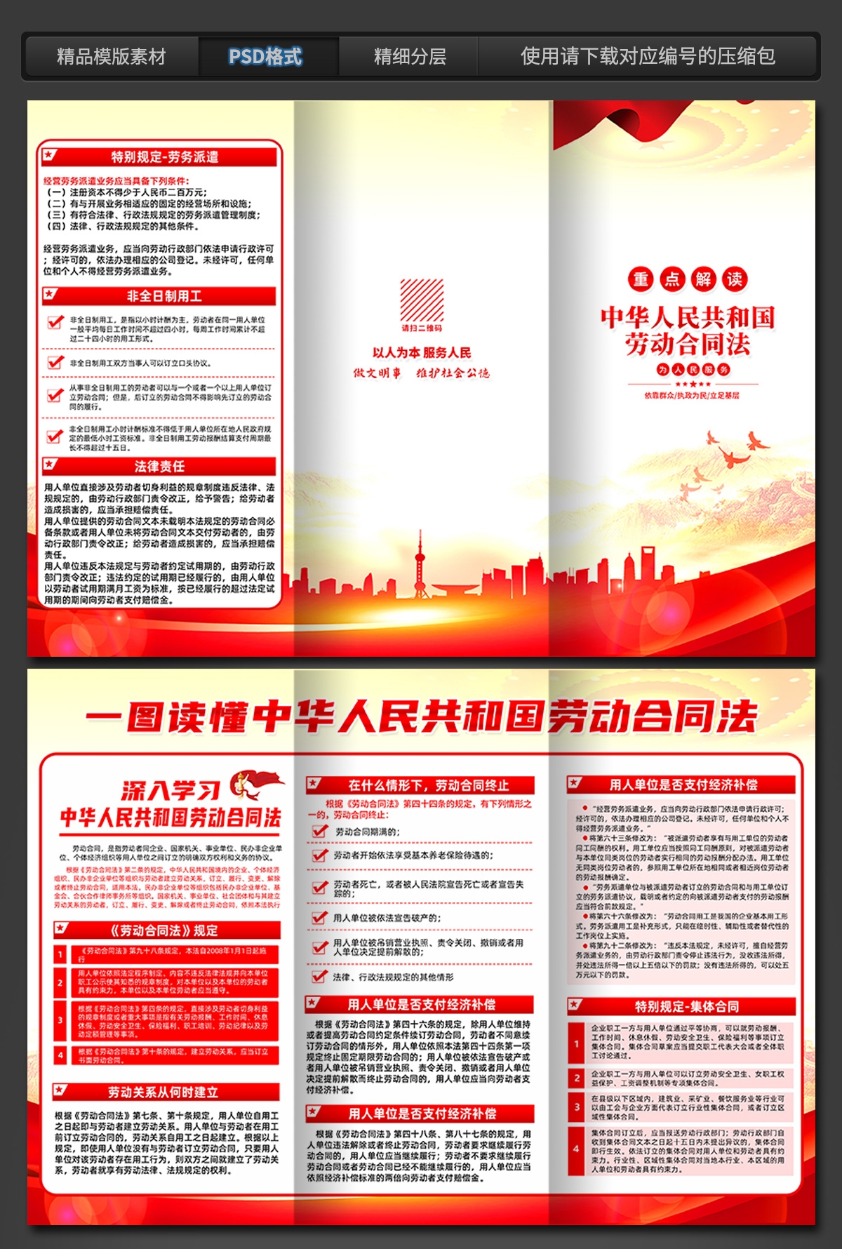 中华人民共和国劳动合同法宣传三折页 (3)