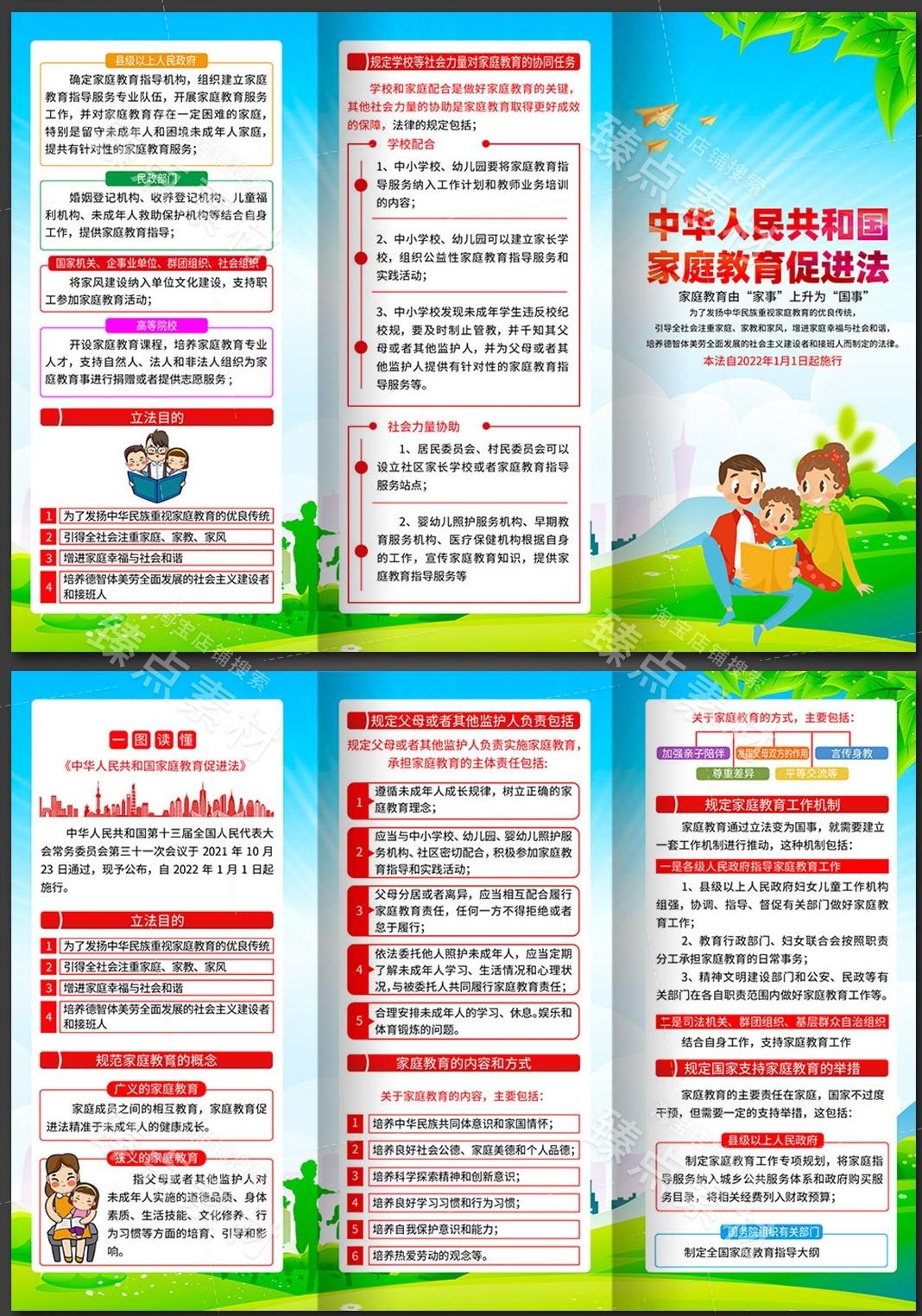 家庭教育促进法三折页 (5)