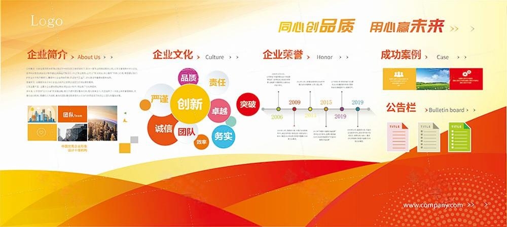 企业公司简介文化发展历程展板 (9)
