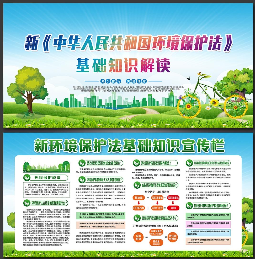 环境保护法展板宣传栏 (8)