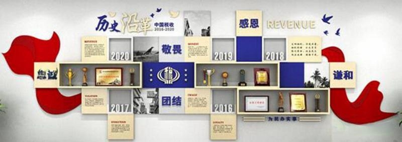 依法纳税税务局背景形象文化墙模板 (2)