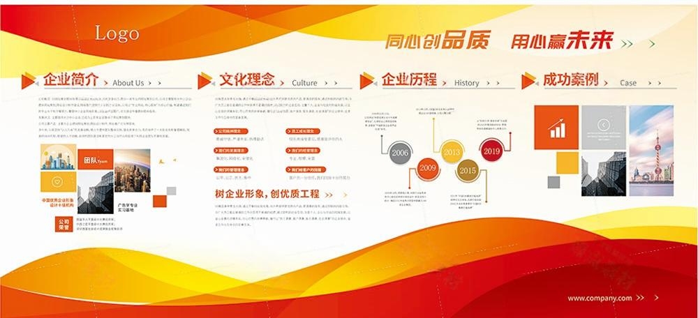 企业公司简介文化发展历程展板 (7)
