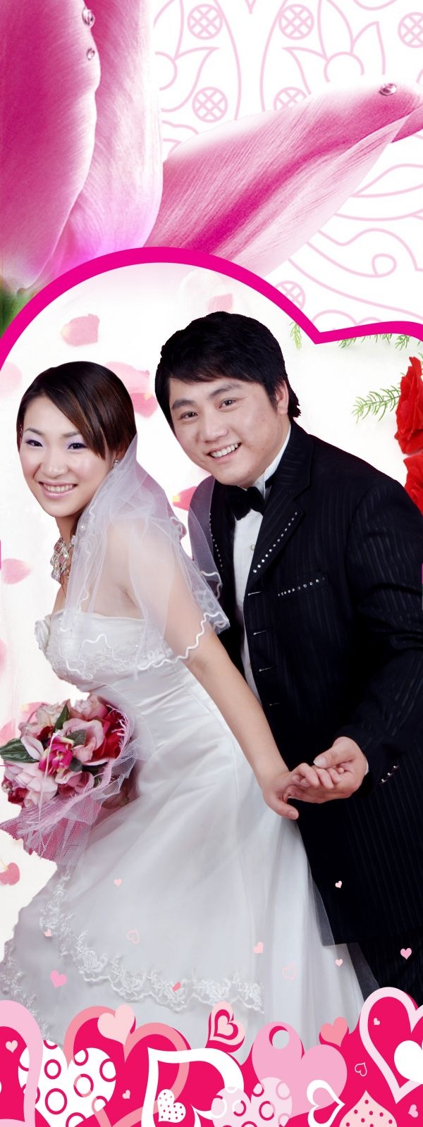 时尚唯美婚庆婚礼海报展架易拉宝素材 (55)